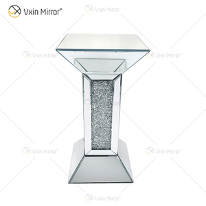 Neues Design Vxin WXF-722 Home Decor Crushed Diamond Beistelltisch Silber Spiegel Möbel Beistelltisch