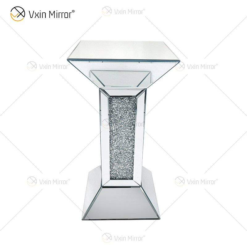 Neues Design Vxin WXF-722 Home Decor Crushed Diamond Beistelltisch Silber Spiegel Möbel Beistelltisch