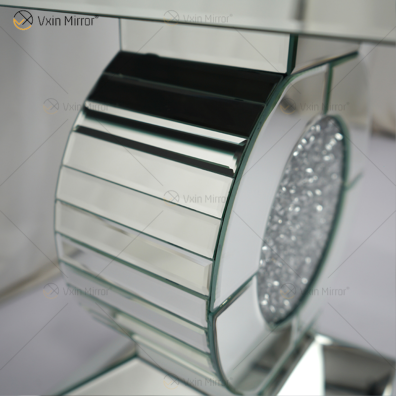 Factory Supply Vxin Beistelltisch WXF-157 Silver Crushed Diamond Mirror Beistelltisch mit Schublade