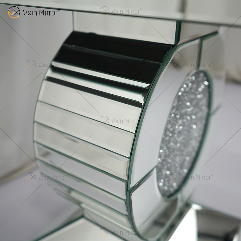 Factory Supply Vxin Beistelltisch WXF-157 Silver Crushed Diamond Mirror Beistelltisch mit Schublade