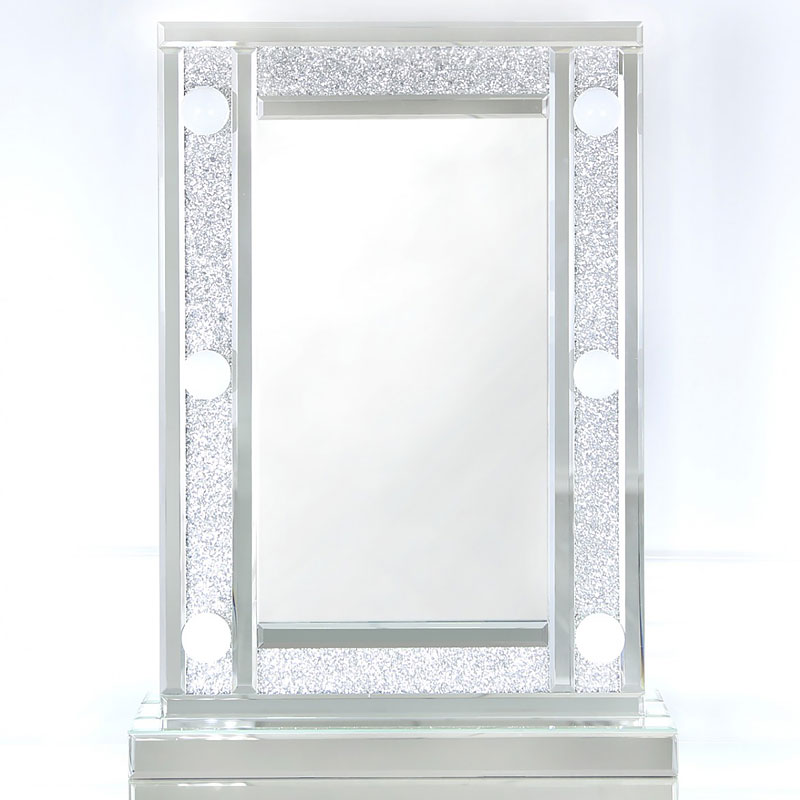 Venetian Dressing Styles VXin WXDL-103 Sparkle Hollywood Mirror Schminktisch-Set mit 3 farbigen Glühbirnen