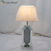Vxin Supply WXTL-004 Moderne Silber Crushed Crystal Tischspiegellampe für Schlafzimmer