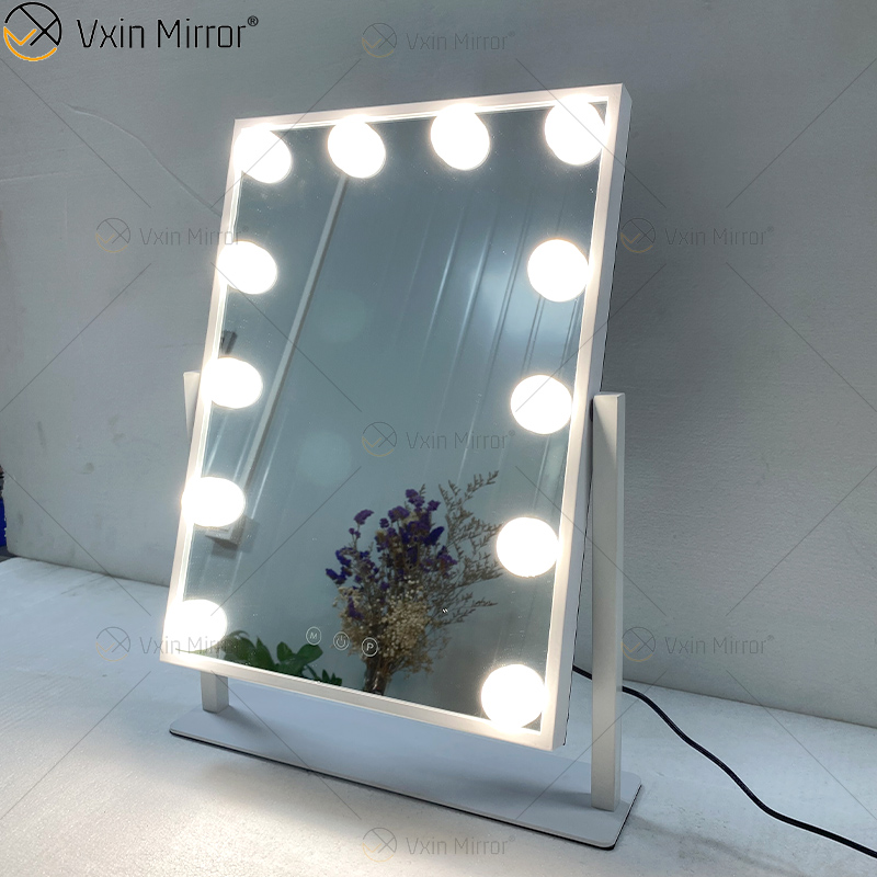 Ovaler dekorativer WXDL-122 Vanity Set Spiegel Hollywood Schminkspiegel mit LED-Licht für Schlafzimmer