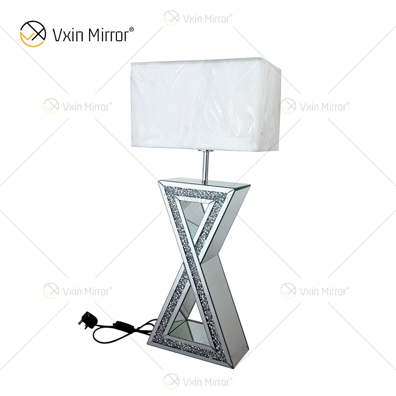 Heißer Verkauf WXTL-003 Gespiegeltes Silber für Schlafzimmer-Nacht-Luxus-moderne dekorative Tischlampen