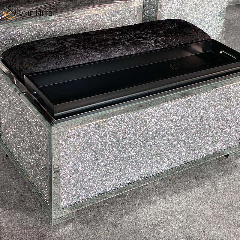 Neues Design WXF-612 Moderne funkelnde verspiegelte TV-Ständer für Wohnzimmer mit Sofa