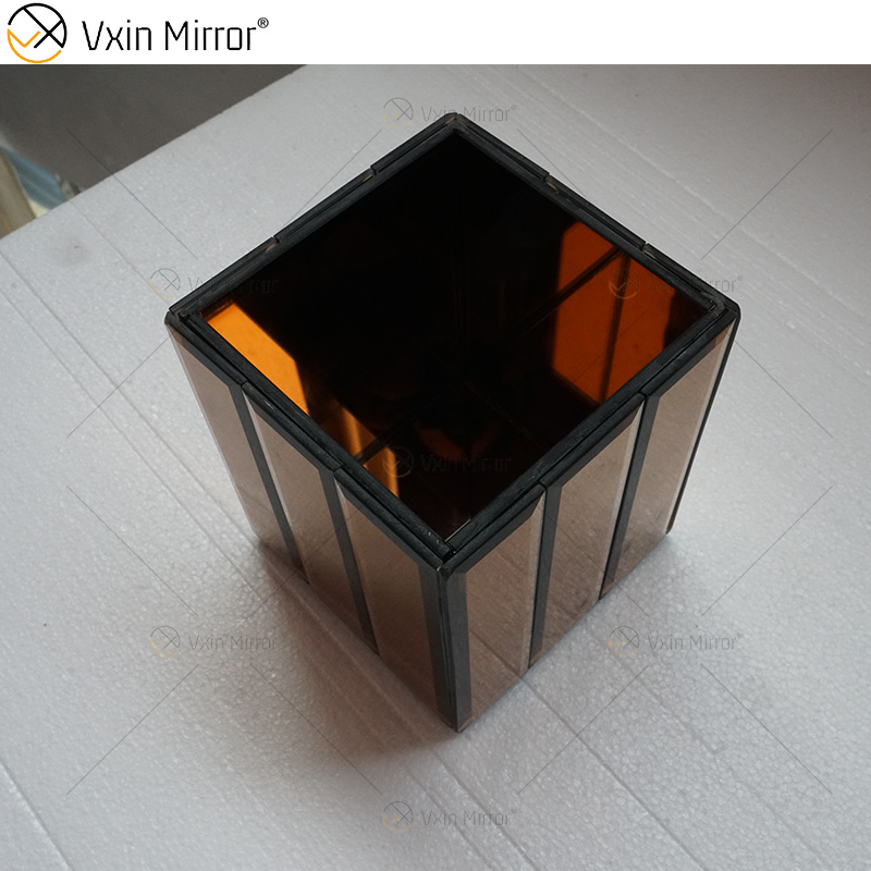 WXMV-001 Spiegelvase aus Kristallsilber, Glas, atemberaubende dekorative Vase, Blume, Luxus für Wohnkultur, kann kein Wasser halten