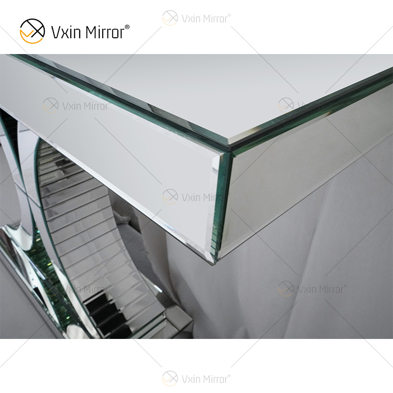 Eleganter GroßhandelsWXF-547, der silbernen widergespiegelten Konsolentisch für Möbel reizt