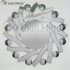 3D Elegant Vxin Modern WXM-1016 Silberne runde ausgefallene Spiegelwandkunst