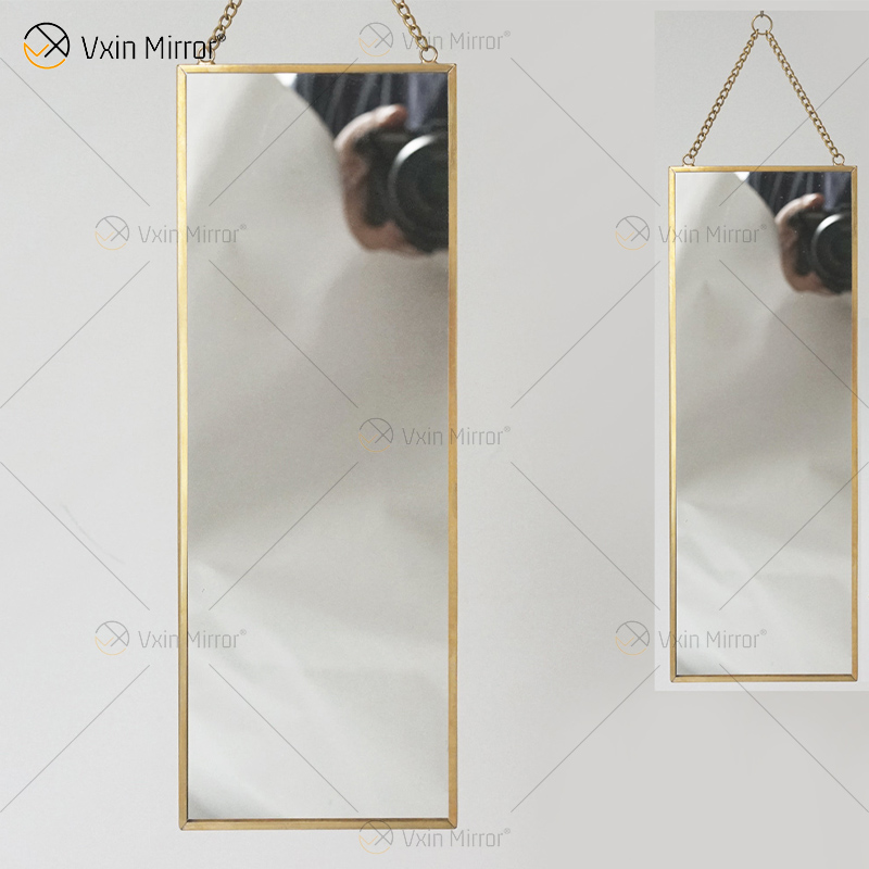 Golden Vxin Einzigartige Wanddekoration Gold Metallrahmen Dekorative Spiegel Luxus Einfacher und Stilvoller Wandspiegel