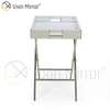 Vxin Spiegel WXT-039 Modernes Dekorationstablett aus silberfarbenem Edelstahl
