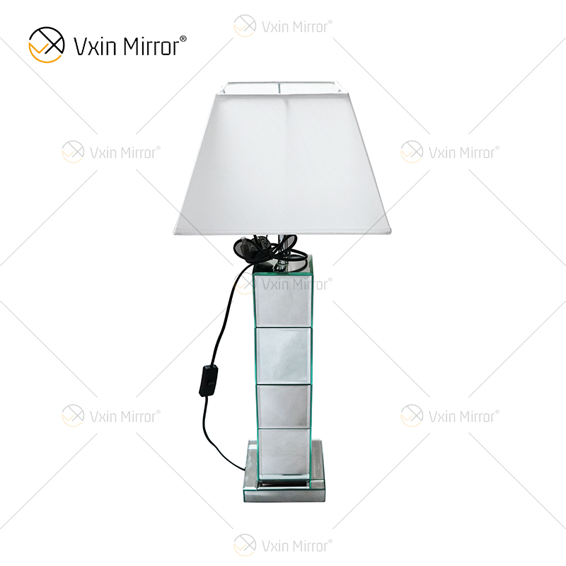 WXTL-004 Moderne silberne Spiegellampe mit Lampenschirm für Schlafzimmer