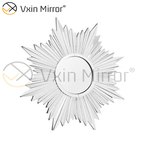 Fancy 3D Wall Decorate WXM-1652 Silberner eleganter Wandspiegel
