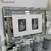 Fabrik-Versorgungsmaterial-silberner handgemachter Flur-Spiegel-Foto-Rahmen-Spiegel-Wand-Kunst-Ausgangsdekor für Wohnzimmer-Sofa-Möbel WXPP-16