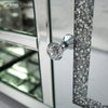 Spiegelmöbel Wohnzimmer Moderne europäische WXF-162 Neueste Design-Glas-TV-Ständer mit Diamant