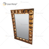 Heißer Verkauf WXM-1118 Wanddekoration Brown Luxury Wall Einzigartiger 3D-Spiegel Wandbehang Spiegel