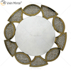 Gold Factory Supply Home Decor Runde 3 Farben Diamond Crush Spiegel Wandaufkleber
