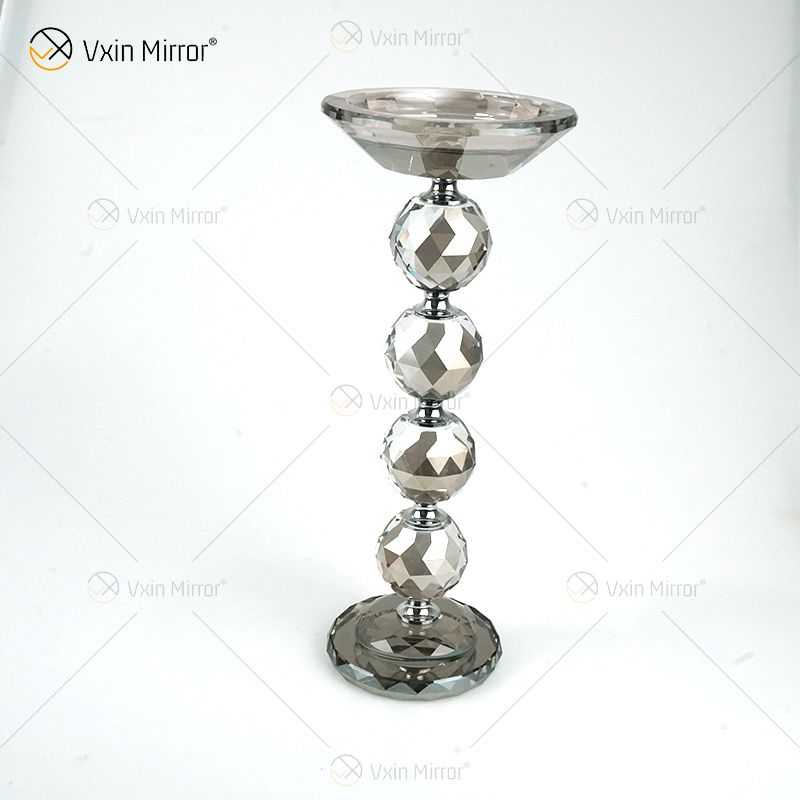 Vxin Mirror Beliebter VX-08 Silberner eleganter Kerzenhalter Kristallkerzenhalter