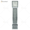Spiegeluhr WXMC-053 Crushed Diamond Silver Elegante Standuhr