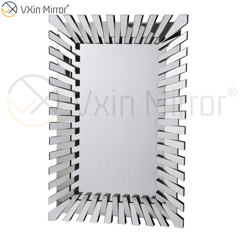 China Lieferant Vxin Möbel Moderner Silber 3D Eleganter Hallentisch Konsolenmöbel Luxusspiegel
