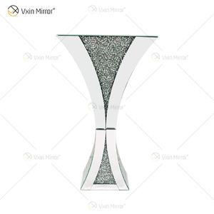 Dekorative Glanzvase Atemberaubende handgefertigte Crushed Diamond Glashausdekoration Tischdekoration Moderne Raumdekoration WXMV-067