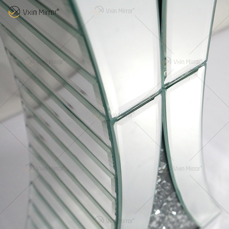 Dekorative Glanzvase Atemberaubende handgefertigte Crushed Diamond Glashausdekoration Tischdekoration Moderne Raumdekoration WXMV-067