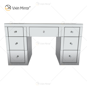 Factory Supply WXF-125 Moderne silberverspiegelte Schminktisch-Kommode
