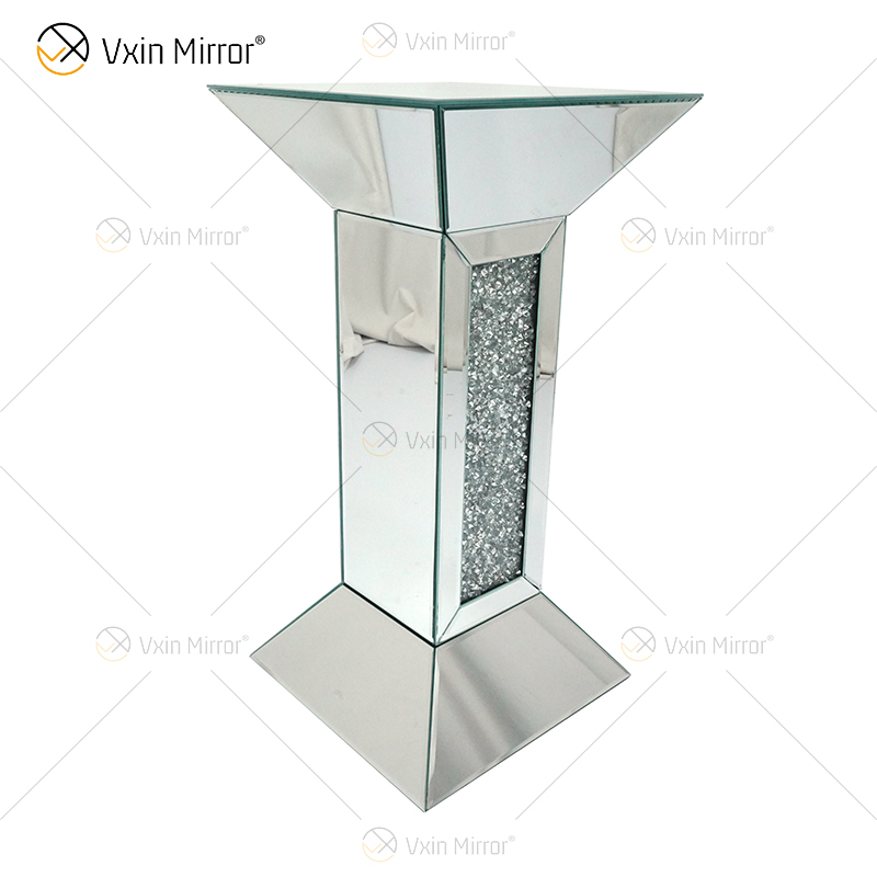 Neues Design Vxin WXF-722 Home Decor Crushed Diamond Beistelltisch Silber Spiegel Möbel Beistelltisch