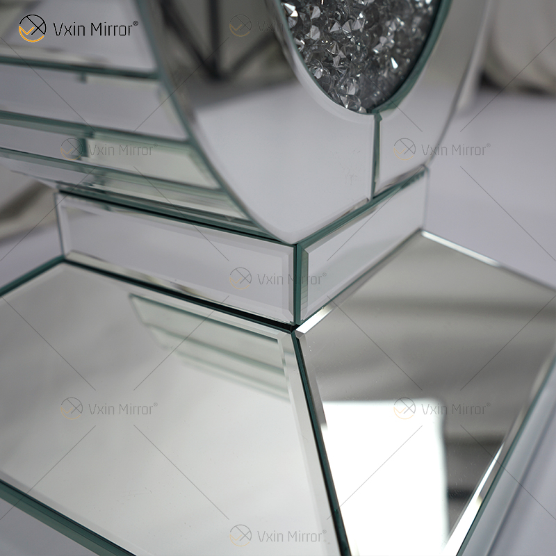 Factory Supply Vxin Beistelltisch WXF-157 Silver Crushed Diamond Mirror Beistelltisch mit Schublade