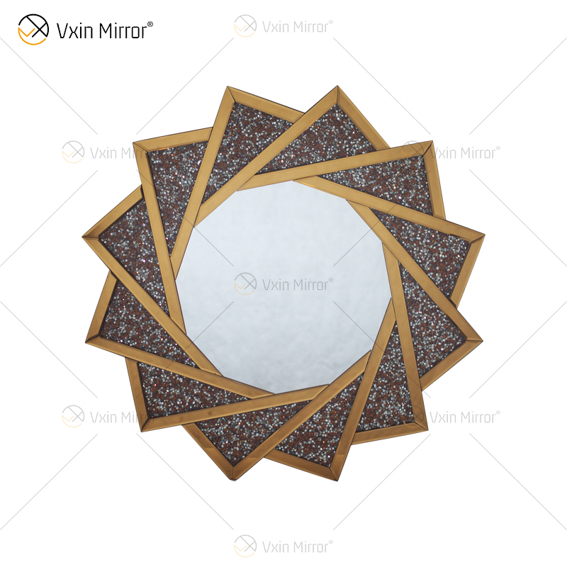 Factory Supply Vxin Moderne Wohnkultur Luxus Crush Diamond verspiegelter Konsolentisch mit Spiegel