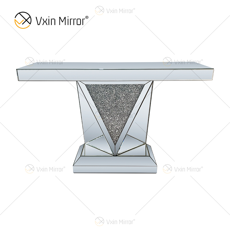 Vxin Modern Home Decor Crushed Diamond verspiegelter Konsolentisch Luxus