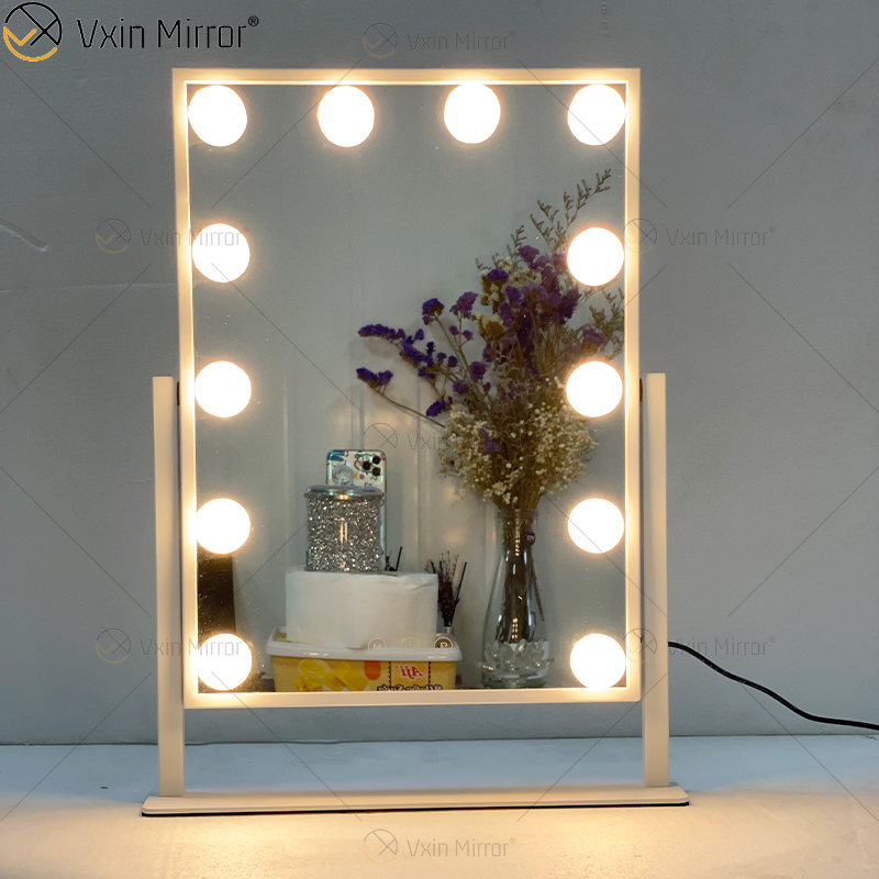 Ovaler dekorativer WXDL-122 Vanity Set Spiegel Hollywood Schminkspiegel mit LED-Licht für Schlafzimmer