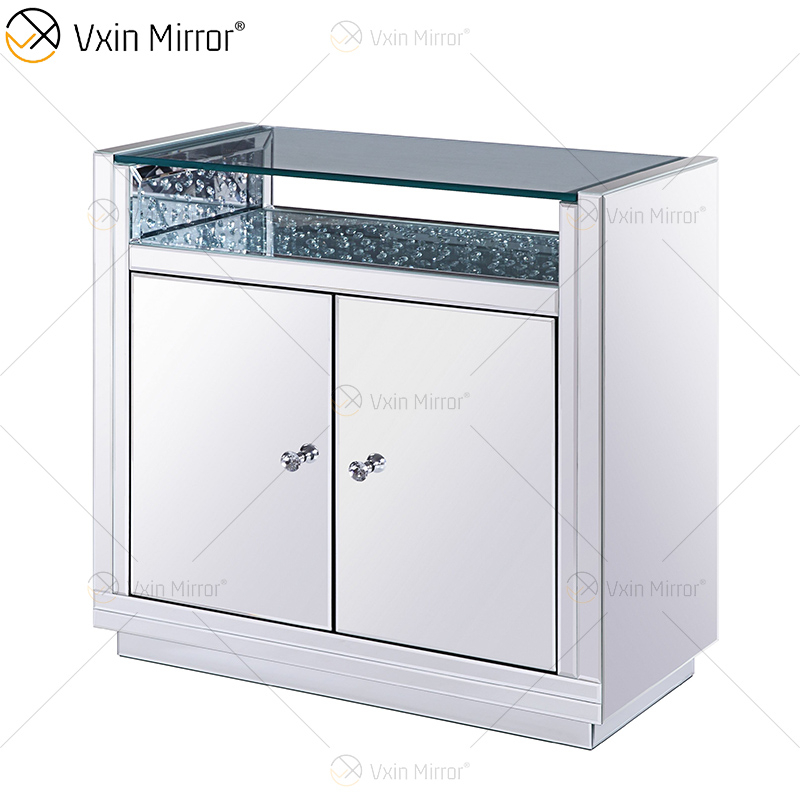 LED Design WXF-2124 achteckige Perlen Mode Make-up Spiegelschrank Match LED Spiegel Custom Plug