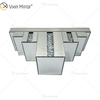 Vxin Factory Supply WXS-007-2 Silbernes Wanddekor Silbernes Glas- und Kristallspiegel-Wandregal für die Wand