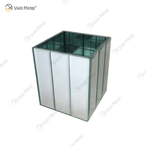WXMV-001 Spiegelvase aus Kristallsilber, Glas, atemberaubende dekorative Vase, Blume, Luxus für Wohnkultur, kann kein Wasser halten