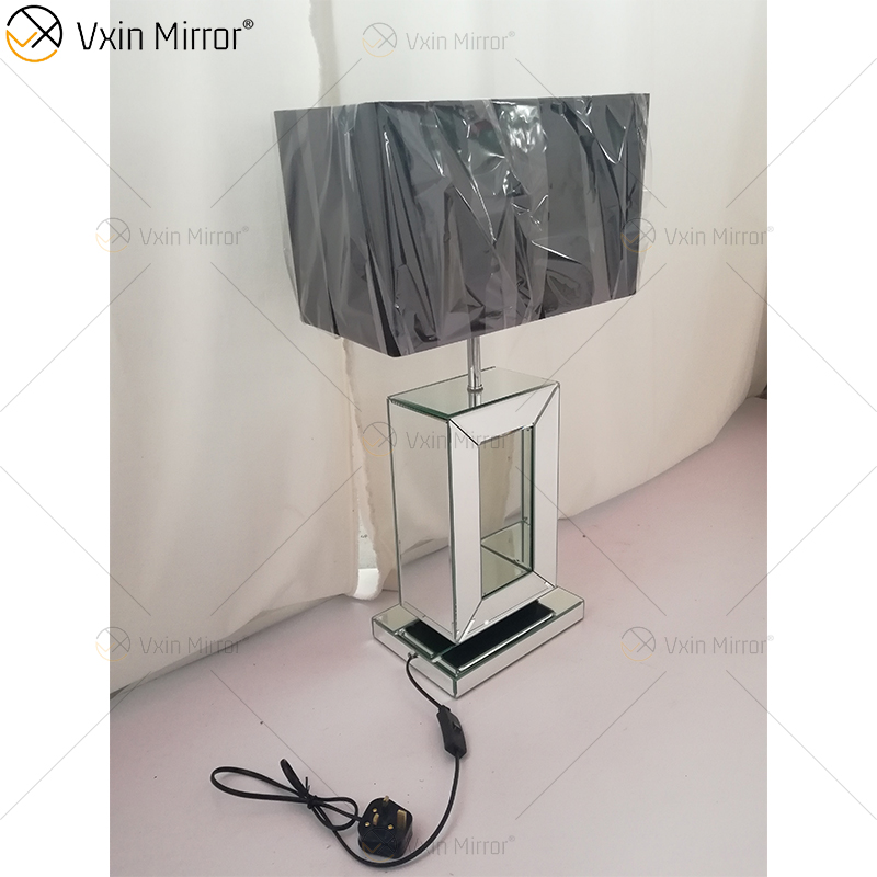 Vxin Supply WXTL-060 Moderne silberfarbene Crushed Crystal Spiegellampe für Schlafzimmer