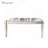 Facoty Supply Esstisch Luxury WXF-0309 Pure Gold Frame Homemade Mirrored Dining Table