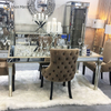 Facoty Supply Esstisch Luxury WXF-0309 Pure Gold Frame Homemade Mirrored Dining Table