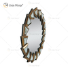 Zwei Farben WXM-1145 Wanddekoration Silber Braun Glas Wandbehang Spiegel