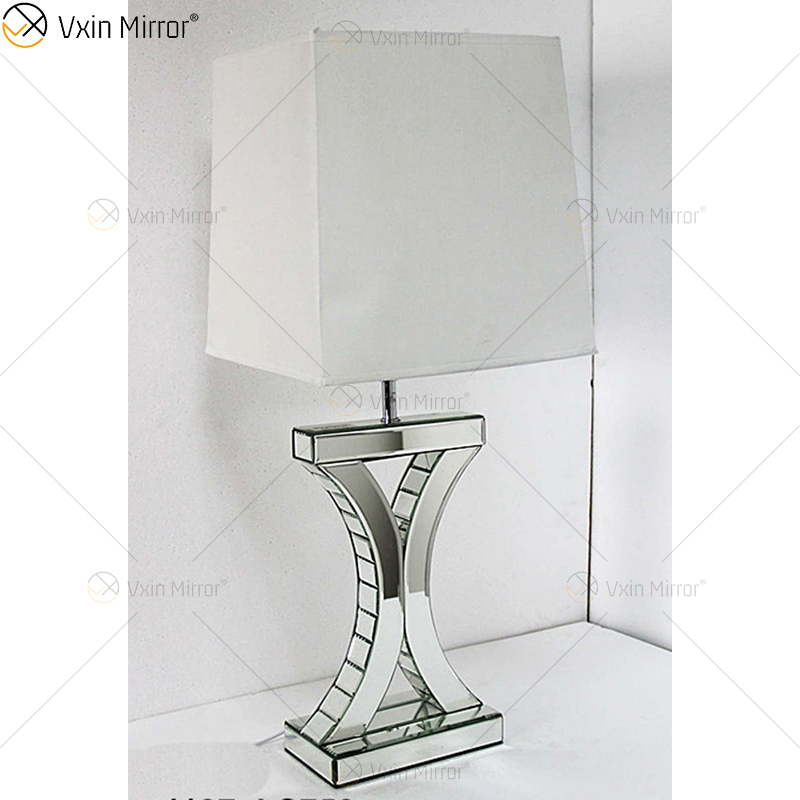WXTL-004 Moderne Silberspiegellampe mit Lampenschirm für Crushed-Diamond