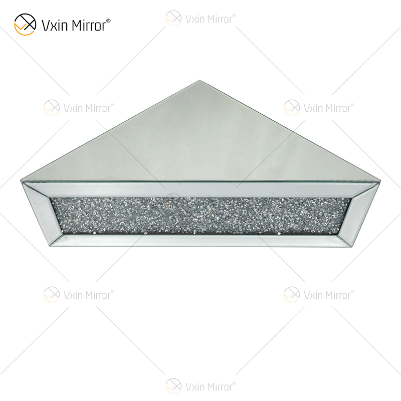 Vxin Factory Supply WXF-152 Silbernes Wanddekor Silbernes Crushed Diamond Spiegelwandregal