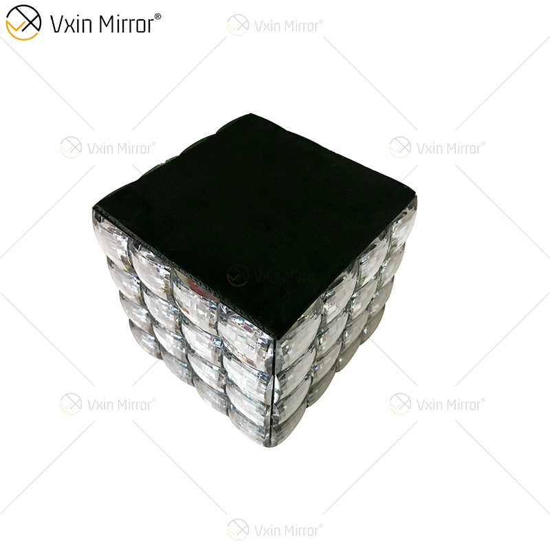 WXJB-31 VXin Wohnkultur Kristall Silber Glas Moderne verspiegelte Schmuckschatulle