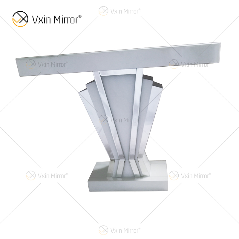 A Sale Home Decor WXF-1218 verspiegelter Konsolentisch, weißer Rahmen, beliebtester langer, schmaler Wandkonsolentisch im europäischen Stil
