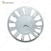Heißer Verkauf WXMC-04 Moderne Wand Dekorative Elegante Römische Ziffer Design Silber Und Gold Wandspiegel Uhr