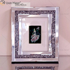 Fabrik-Versorgungsmaterial-silberner handgemachter Flur-Spiegel-Foto-Rahmen-Spiegel-Wand-Kunst-Ausgangsdekor für Wohnzimmer-Sofa-Möbel WXPP-16