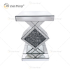 Großhandels-WXF-115-2 Spiegel-Beistelltisch-elegante Luxusraum-Möbel-Silber-Beistelltisch