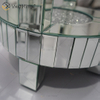 Günstige WXF-095 Neues Design Moderner runder Beistelltisch Wohnzimmer Silber Crushed Diamond Luxus Spiegel Beistelltisch