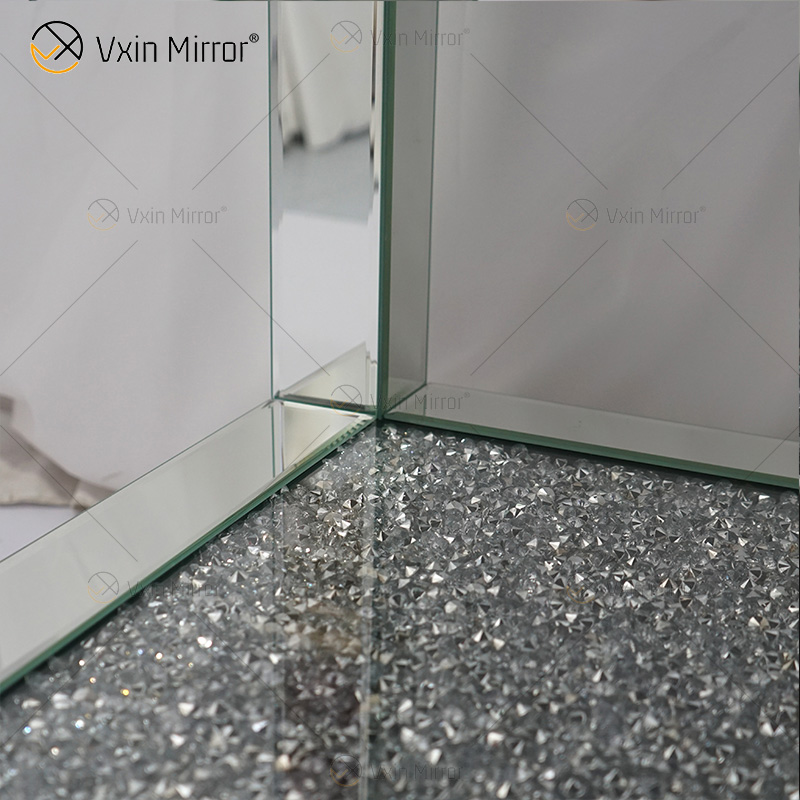 Vxin Mirrored Furniture WXF-117-4 Moderner eleganter Crushed Diamond Beistelltisch