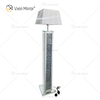 WXFL-032 Wohnzimmer-Silber-Kristall-Stehlampe mit Lampenschirm für Hotel-Spiegellampe