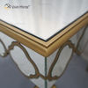 Facoty Supply Beistelltisch Luxus WXF-668 Selbstgemachter verspiegelter Couchtisch aus reinem Gold