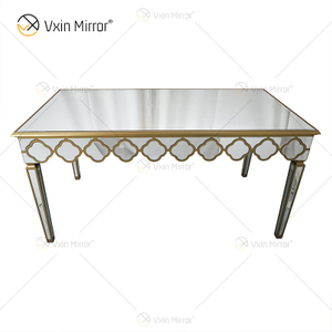 Facoty Supply Beistelltisch Luxus WXF-668 Selbstgemachter verspiegelter Couchtisch aus reinem Gold